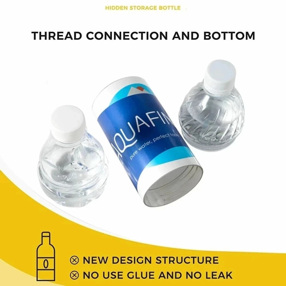 Diversion Water Bottle Shape Surprise Secret 710ML Hidden Security Container Stash Safe Box Plastic Stash Jars Safe Org